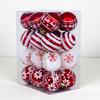 24 Pcs Shatterproof Christmas Ball Sparkling Xmas Tree Hanging Ornaments Set