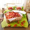 Фруктовый комплект пододеяльников Размер Квин Пододеяльники Двуспальная кровать 220x240 3D Одинарный Тонкий Постельный комплект 2 шт. 3 шт. Наволочка Полный Полуторный Кинг