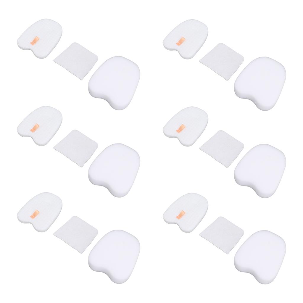 6PCS Vacuum Cleaner Filter Set Post Foam Felt Filter Replacement for Shark XPSTFH380 ZS360 ZS361C