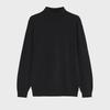 Men's Loose Fit Half Turtleneck Sweater: Korean Style, Solid Color, Knit, Long Sleeve, Autumn/Winter Top.