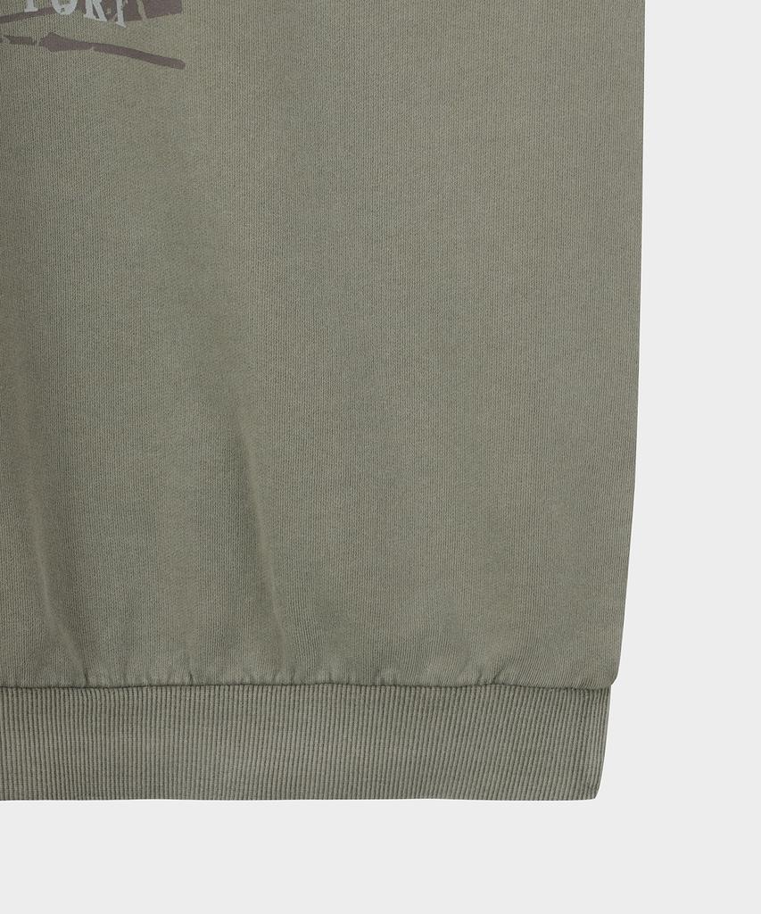 BROOKS BROTHERS [Heritage] Garment-Dyed Sweatshirt (Khaki) (Bbnpmb151A2Fs)