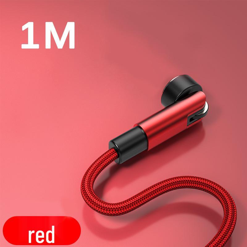 Магнитный кабель USB-C/Android на 7 контактов 3A для быстрой зарядки 540° с поворотным изгибом