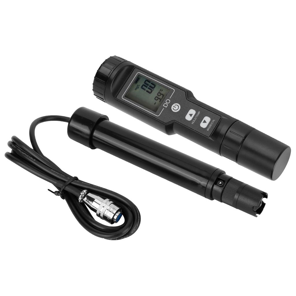 Digital Dissolved Oxygen Meter Detector Water Quality Tester with Temperature Detection