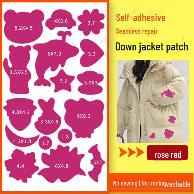 Самоклеящиеся заплатки для ремонта пуховиков с героями мультфильмов — стильные, долговечные и экономичные