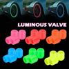 4*Luminous Tire Valve Caps Car Vehicle Wheel-Prank Dust Cover Glow-in the Dark