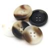 30Mm Large Resin Imitation Horn Pattern Buttons For Clothes Men Suit Coat Handmade Black Decorative Sewing Accessories Wholesale