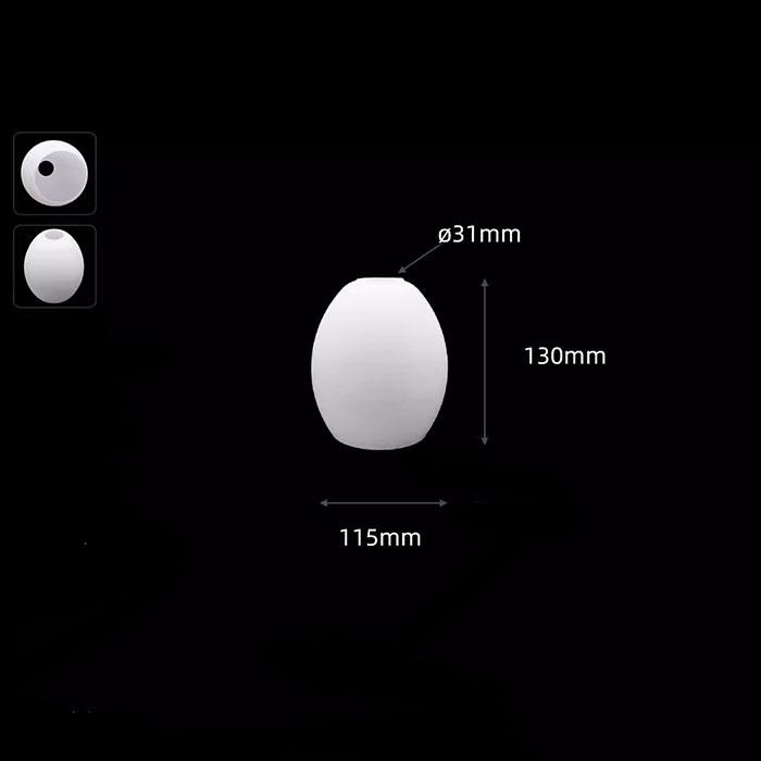 Прозрачный матовый абажур с отверстием 30 мм E14, сменный стеклянный абажур с отверстием 3 см зеленого и янтарного цвета для настенных светильников E12 Candle
