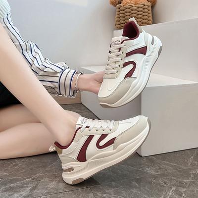 Ins корейская версия кроссовок для пап на платформе весна 2025 года, новые уличные кроссовки для студентов, спортивная обувь для бега, повседневная обувь MXK901