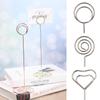 Heart Shape Wedding Supplies Paper Clamp Place Card Photos Clips Clamps Stand Table Numbers Holder