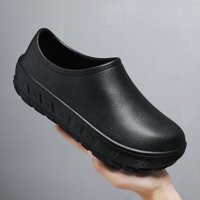 Модные оригинальные кухонные туфли мужские сабо на открытом воздухе Plaltfotm повседневные водонепроницаемые дождевые туфли нескользящие ресторанные рабочие маслостойкие поварские туфли