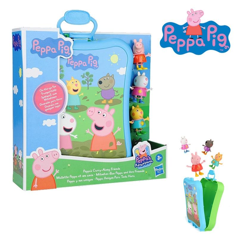 Свинка Пеппа Розовая Свинка Портативный Друг Плюшевый Набор Игрушек Пеппа Кукла для Ношения с собой Для Детей