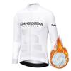 Winter Fleece Riding Bicycle Jersey Men Cycling Clothing Keep Warm Long Sleeve Bicycle Top