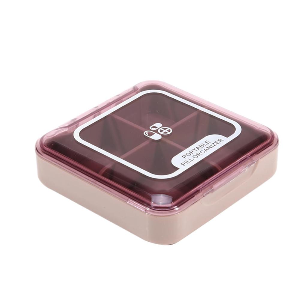 Мини Дорожный Футляр для Таблеток Органайзер для Хранения Лекарств Контейнер Диспенсер для Таблеток Независимые Ячейки Таблетница Коробка для Рыболовных Снастей