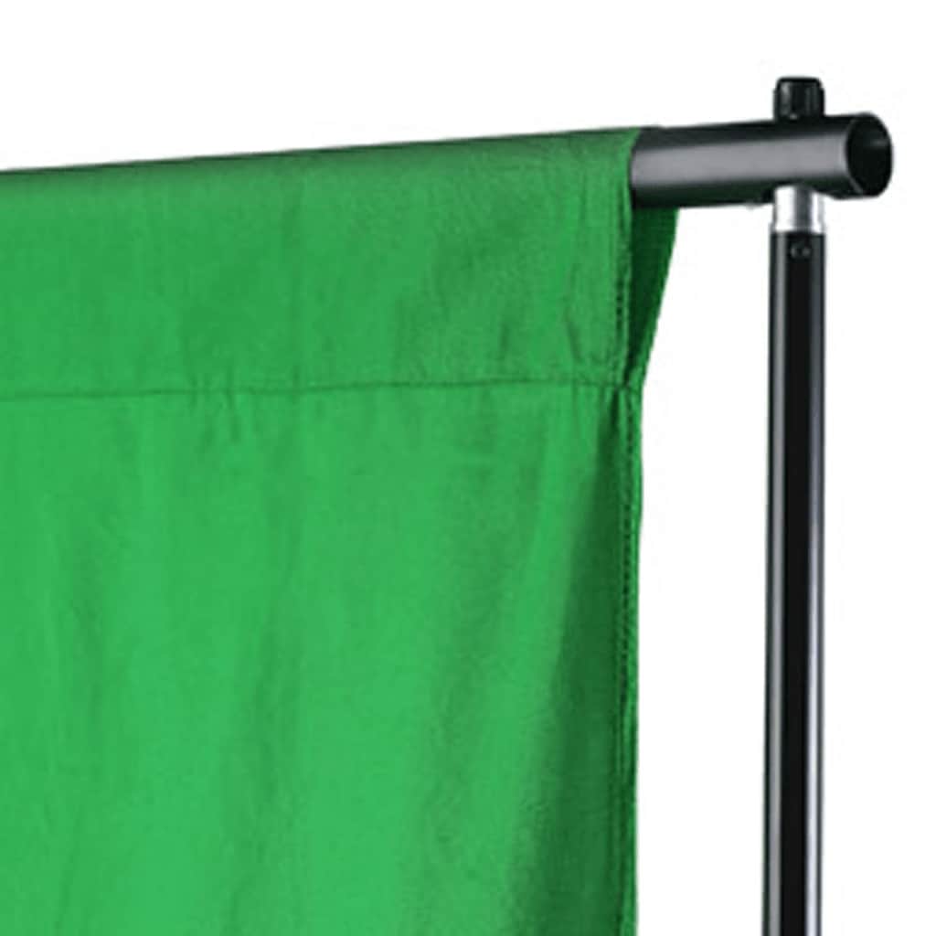 vidaXL Fotohintergrund ohne Ständer Baumwolle Grün 300x300 Chroma-Key