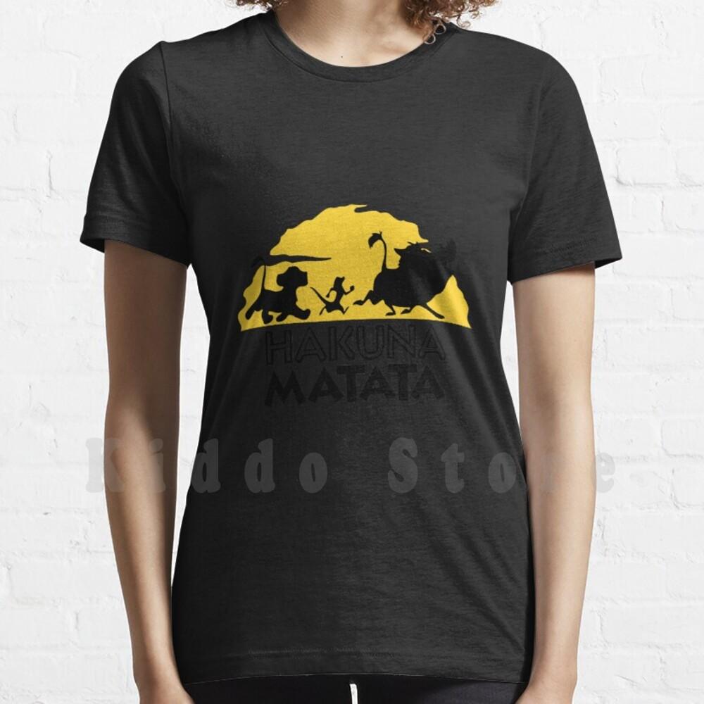 T Shirt Men Cotton Cotton S- No Worries Lion King Lion King Svg Simba Animal Kingdom It Means No Worries Simba The Lion King