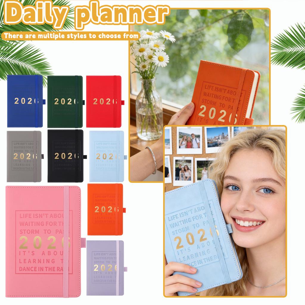 2026 A5 Planner, Weekly And Daily Calendar Planner With Monthly Layout For Student, Hardcover Planning Agenda Book With Tabs, Gifts For Girls And Boys