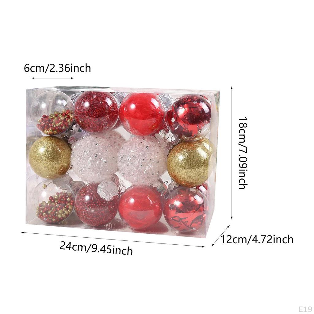 24 шт. Рождественские шары украшения поделки DIY подвесные шары безделушки