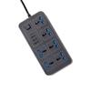 Power Strip With 6 AC Sockets & 3 USB 1 Type C Port 6FT Extension Cord Surge Protector for Home