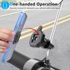 Motorcycle Rearview Mirror Phone Holder Quick Release Heavy Duty Anti-slip Shockproof Universal Riding Motorbike Scooter