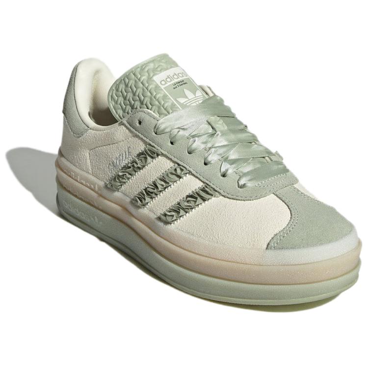 adidas Оригинальные Gazelle Удобные Модные Прочные Низкие Кроссовки Женские Кроссовки Зеленые JR8373