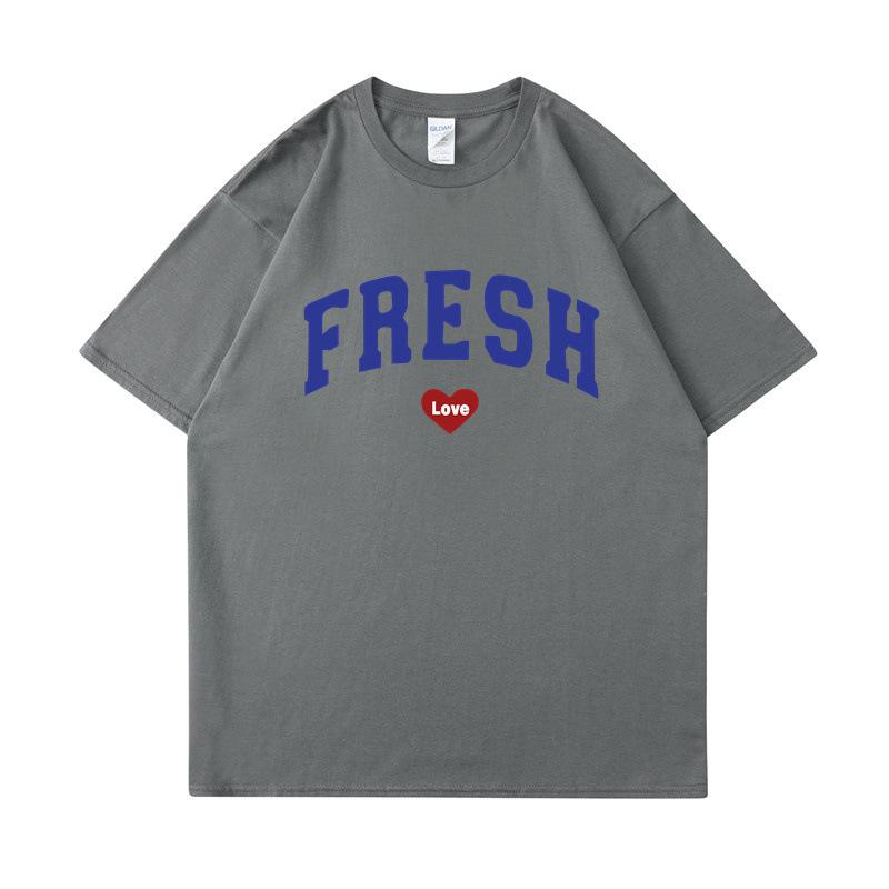 Летняя футболка 2025 года с принтом Sturniolo Triplets 'Fresh Love' Varsity Модная хлопковая унисекс футболка с коротким рукавом, смешная, повседневная