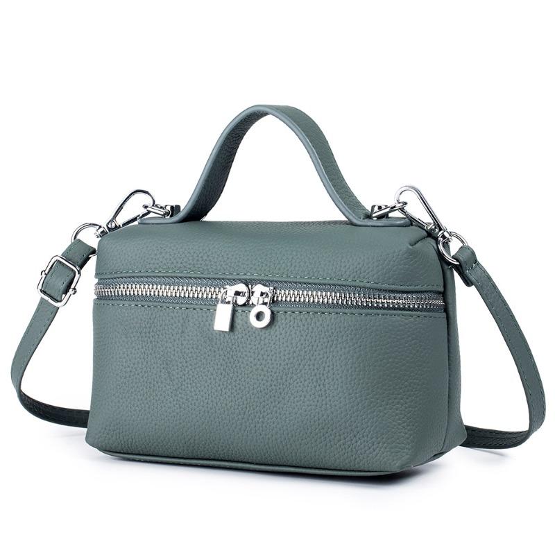 Сумка-ланч-бокс Niche Temperament, кожаная женская сумка с верхним слоем из коровьей кожи, простая сумка через плечо на одно плечо