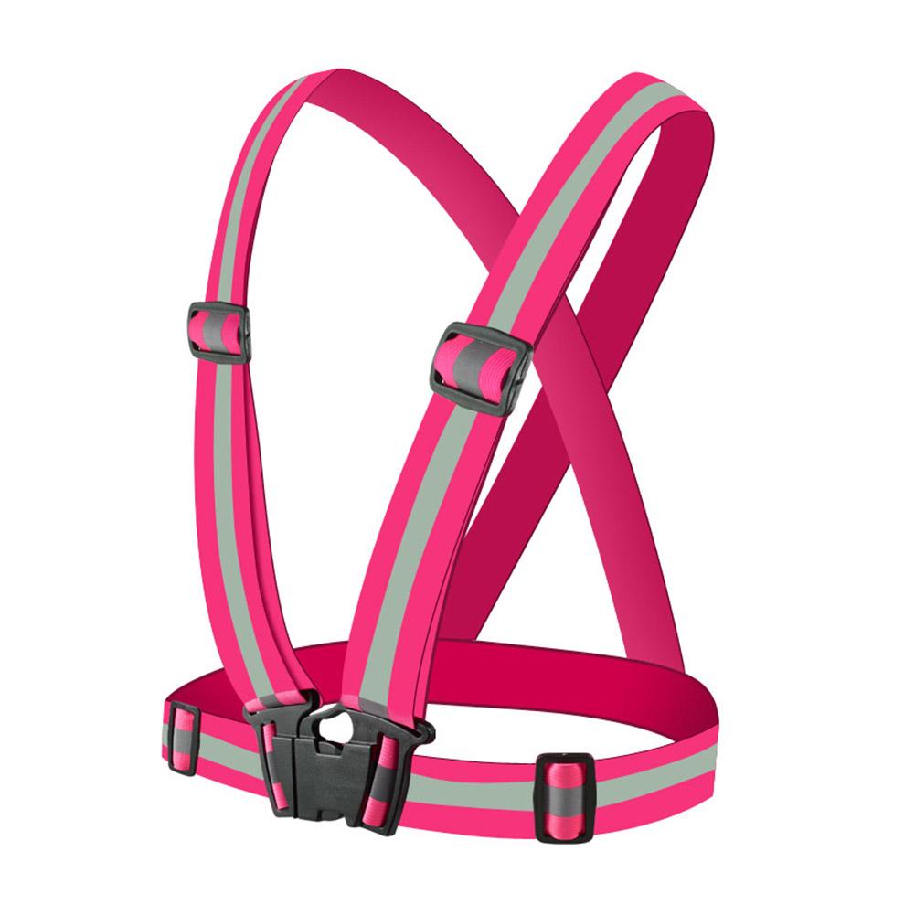 Светоотражающий жилет высокой видимости Светоотражающие ремни Одежда для бега в ночное время Велосипедный жилет Регулируемый защитный жилет Оборудование для верховой езды