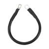 11.8in Ground Wire 4AWG 25mm² 150A High Toughness Flexible Earth Cable for Battery Inverter Black