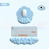 Подставка под запястье для клавиатуры Cloud Gradient из силикона: Нескользящий коврик для мыши для девочек и мужчин, идеально подходит для использования в офисе и на рабочем столе