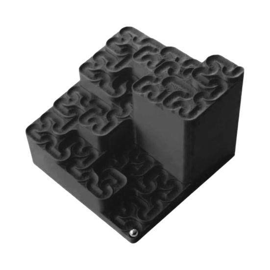 3D-печать Кривая Гильберта Мраморный трек Фрактальный трек для шариков Бесконечный фрактальный лабиринт со стальными шариками Кинетическое искусство Фрактальная математика Настольная игрушка