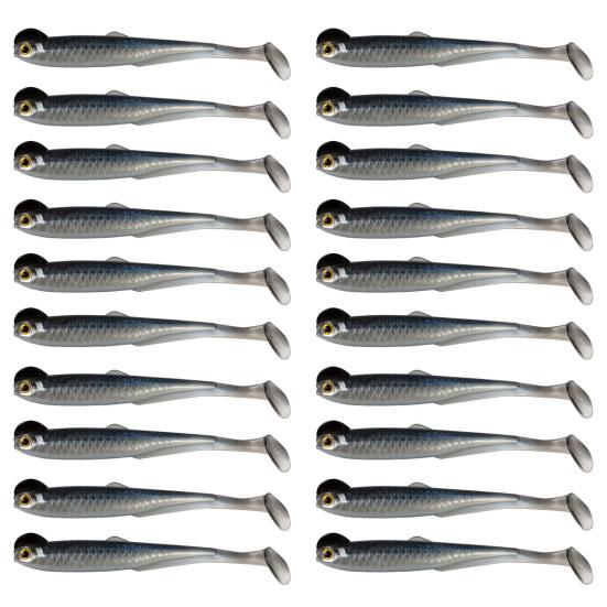 20 шт. рыболовная приманка 3D искусственная рыба с Т-образным хвостом гибкая приманка для техасских джигов необычные крючки для рыбалки на открытом воздухе