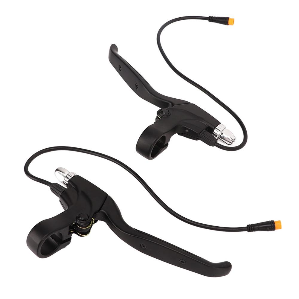 1Pair Waterproof Interface Electric Bike Brake Levers Brake Handles Electric Bicycle Accessories