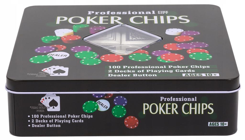 Poker Set 100 Chips Professional Poker Cards