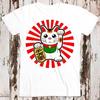Maneki-Neko Japanese Lucky Cat Chinese Super Cool Best Gift Top Tee T Shirt 8771
