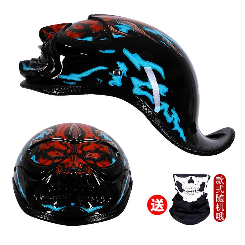 Мотоциклетный портативный шлем Harley, ковш, шлем воина, полушлем, ретро мотоцикл, электрическая мужская и женская шляпа с полями