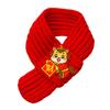 Yousheng Red Knitted Cat Scarf Year of The Horse Dog Scarf Chinese New Year Pet Scarf for Cats And Small Dogs Festive Costume Accessory