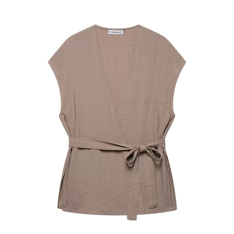 Kaslead New Arrival Women's Fashion Style Kimono Vest Tops Casual Pants 5427762 5427413