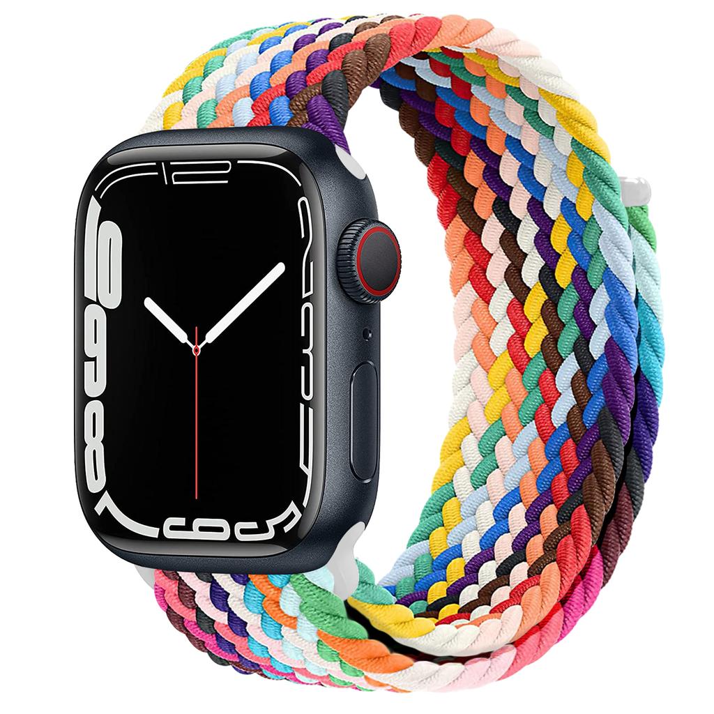 Ремешок для Apple Watch 44 мм 40 мм 45 мм 41 мм 42 мм ultra 49 мм correa Плетеный браслет Solo Loop Apple watch series 7 3 5 se 6 8