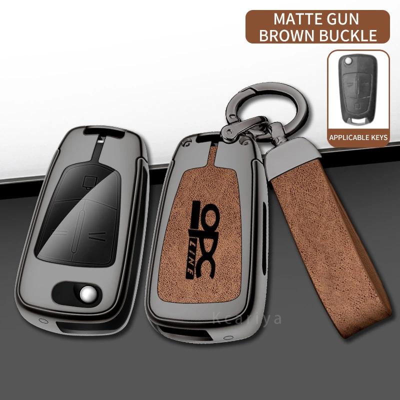 Car TPU Zinc Alloy Key Case Bag For Opel OPC Line Insignia Astra Vectra Combo Corsa D Mokka Zafira Car KeyChain Metal Key Shell