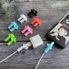 Силиконовая присоска для спирального кабеля для USB-зарядных устройств Apple и Android