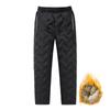 Thick Cotton Pants with Added Fleece, Men's Warm Sports Sweatpants, Loose Plus Size Ankle Cinching Lamb Fleece Ankle Cinching Pants