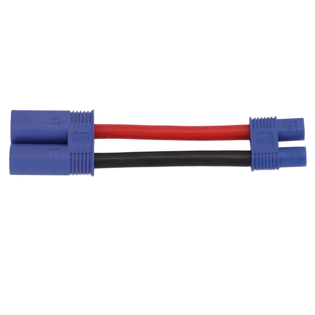 Кабель EC5 - EC3 длиной около 3,5 дюйма, 12AWG, безопасный, мягкий, устойчивый к коррозии, прочный и долговечный