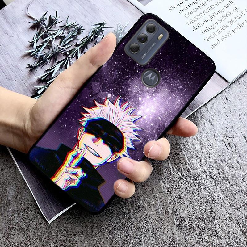 Чехол Jujutsu Kaisen Satoru Gojo для Motorola Moto E32 E20 E40 G22 G52 G20 G30 G100 G60 G50 G10 GPure GStylus G9 One Action Macro