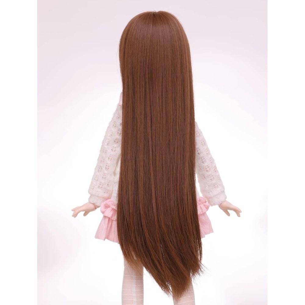 Парик для кук Linfairy 8-9 дюймов, масштаб 1/3, BJD, коричневый