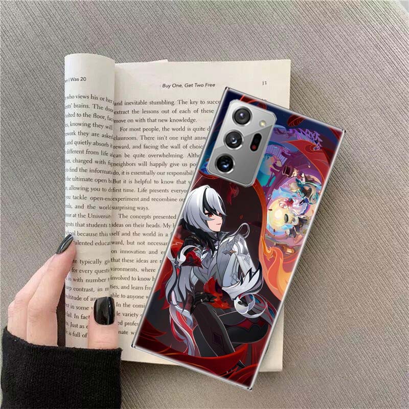 Чехол для телефона Arlecchino Genshin Impact для Samsung A15 A25 A35 A55 A13 A23 A33 A53 Galaxy A05S A51 A71 A41 A70 A50 A40 A21 A31 A03