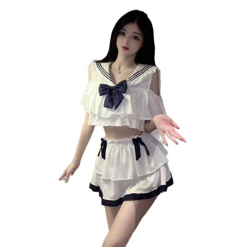 Sex underwear seduction outfit sexy sailor pure desire wind pure JK uniform perspective bed soft girl uniform suit
