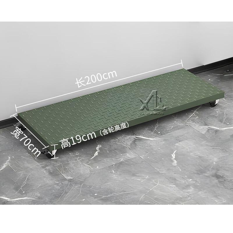 Green Movable Mesh Storage Cage