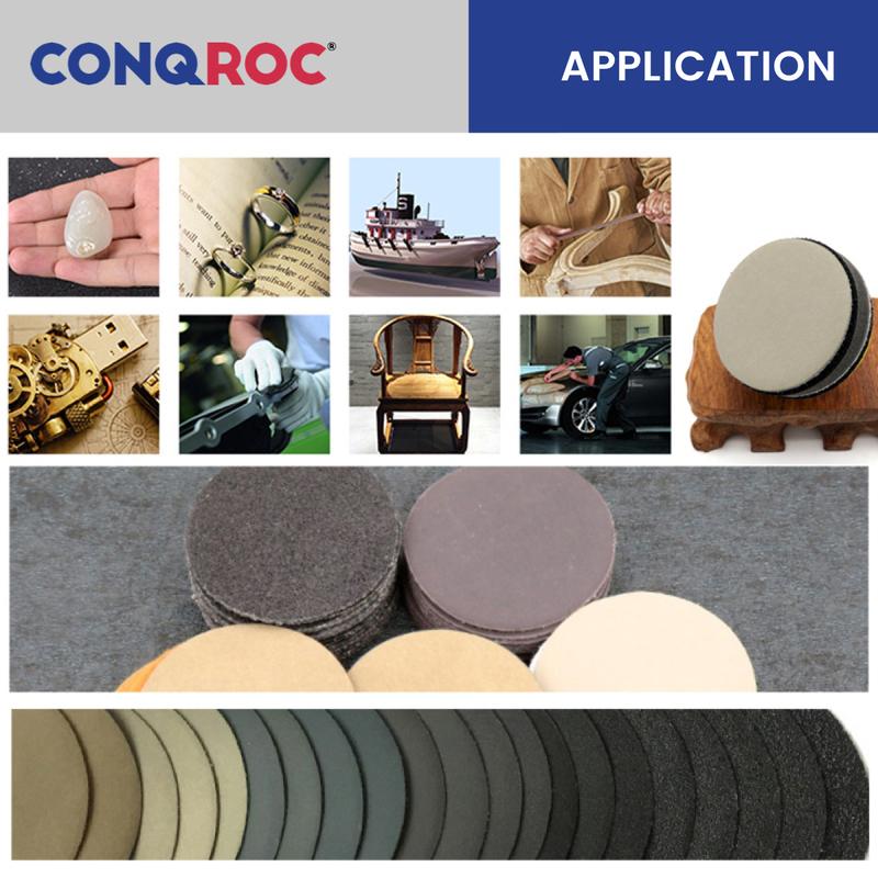 100 Pieces 50mm(2-Inch) Sanding Discs Silicon Carbide Waterproof Hook and Loop for Wet and Dry Sanding Grit 60~10000