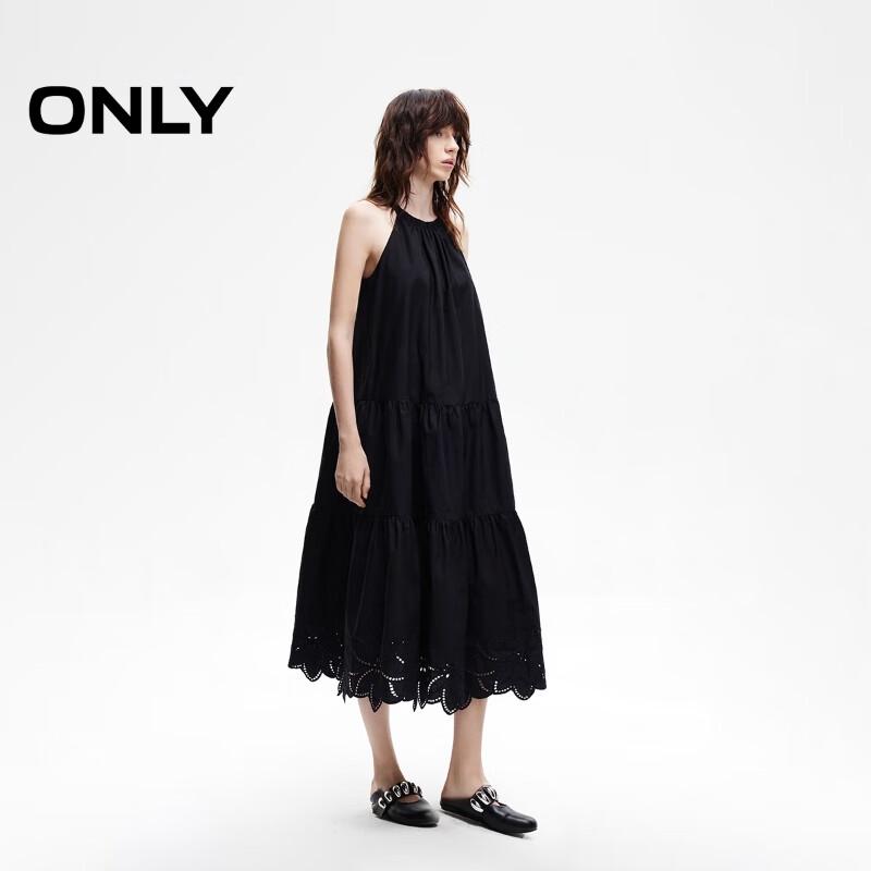 Only Весеннее приталенное длинное платье без рукавов 2025