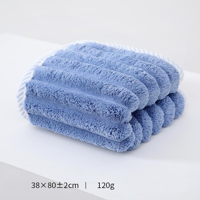 30x60 см мягкое утолщенное полосатое коралловое флисовое полотенце для лица полотенце для рук для лица сильное впитывание воды полотенце для ванной комнаты